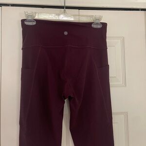 Athleta Maroon Leggings